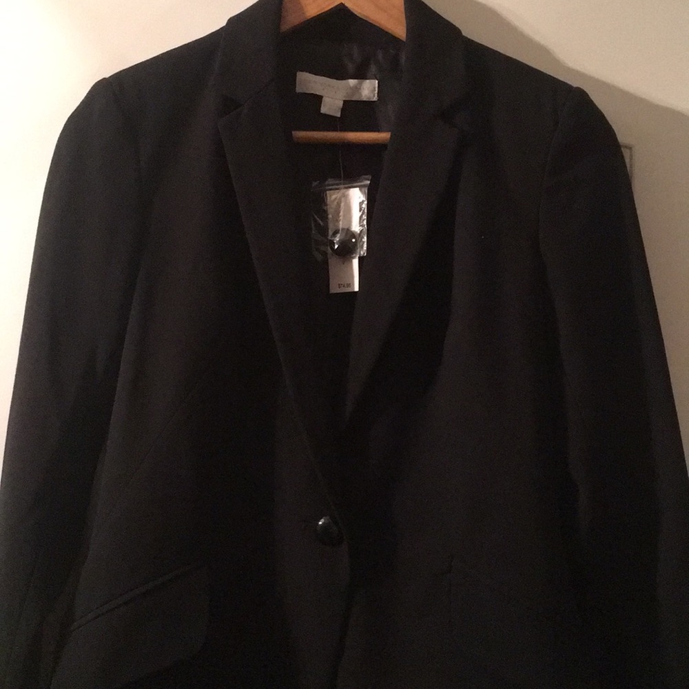 💚SOLD💚NEW YORK & COMPANY Black suit jacket 0 - Picture 2 of 8